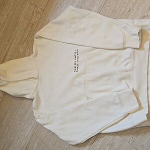 Grey Cloud Creamy White "Hug Me Until I Smell Like You" Hoodie